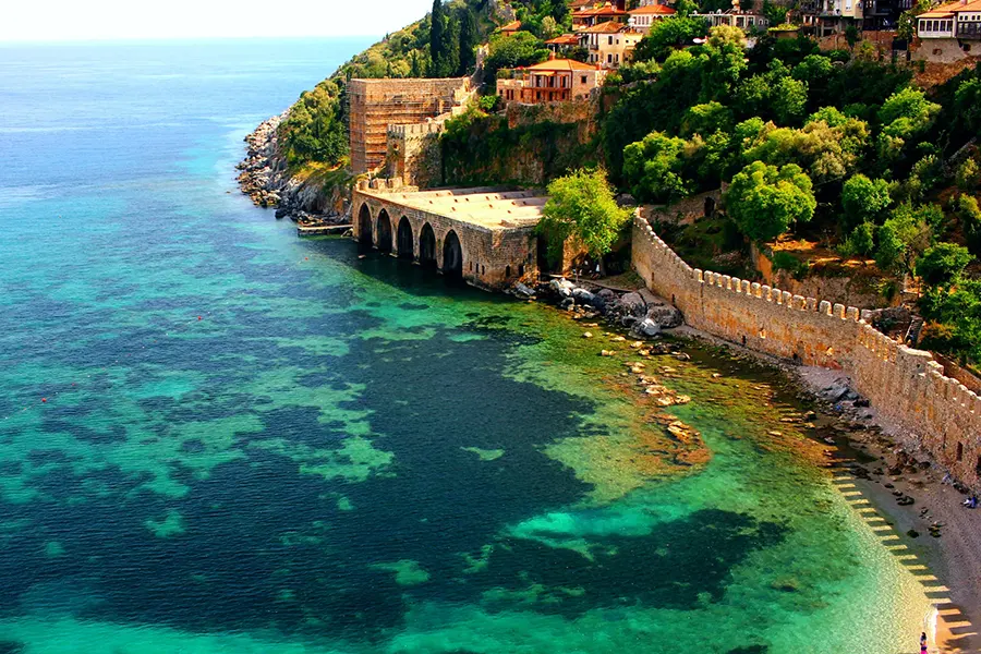 Old Shipyard Cove - Alanya yacht tour route
