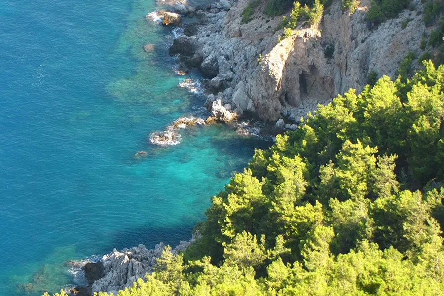 Cleopatra Bay - Alanya yacht tour route